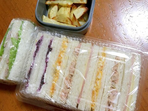 5種類のサンドイッチ弁当